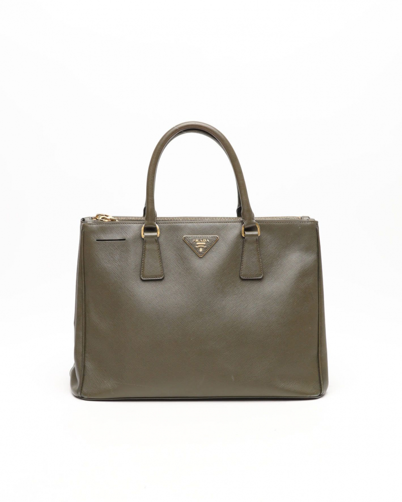 Prada Large Saffiano Lux Galleria Double Zip Bag