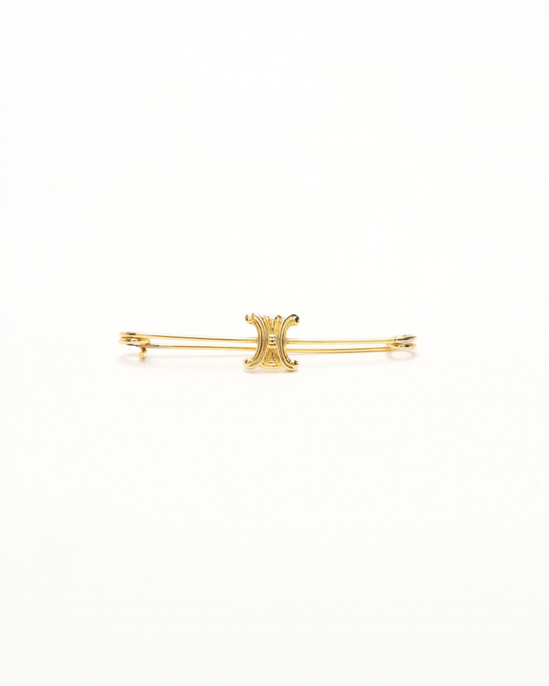 Celine Céline Triomphe Gold Brooch