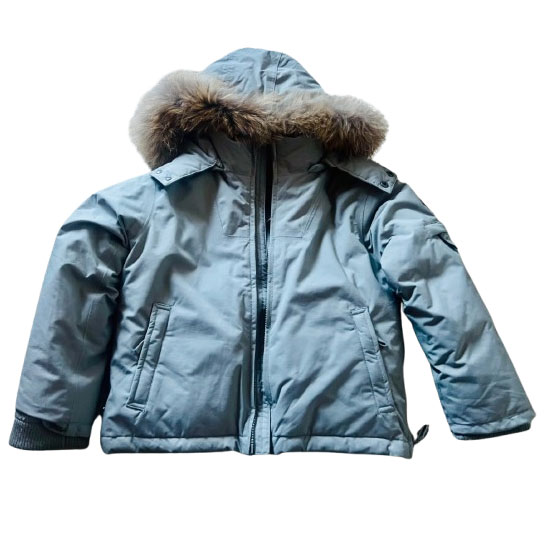 Bonpoint Veste/Veste de ski avec capuche amovible + talon en fourrure