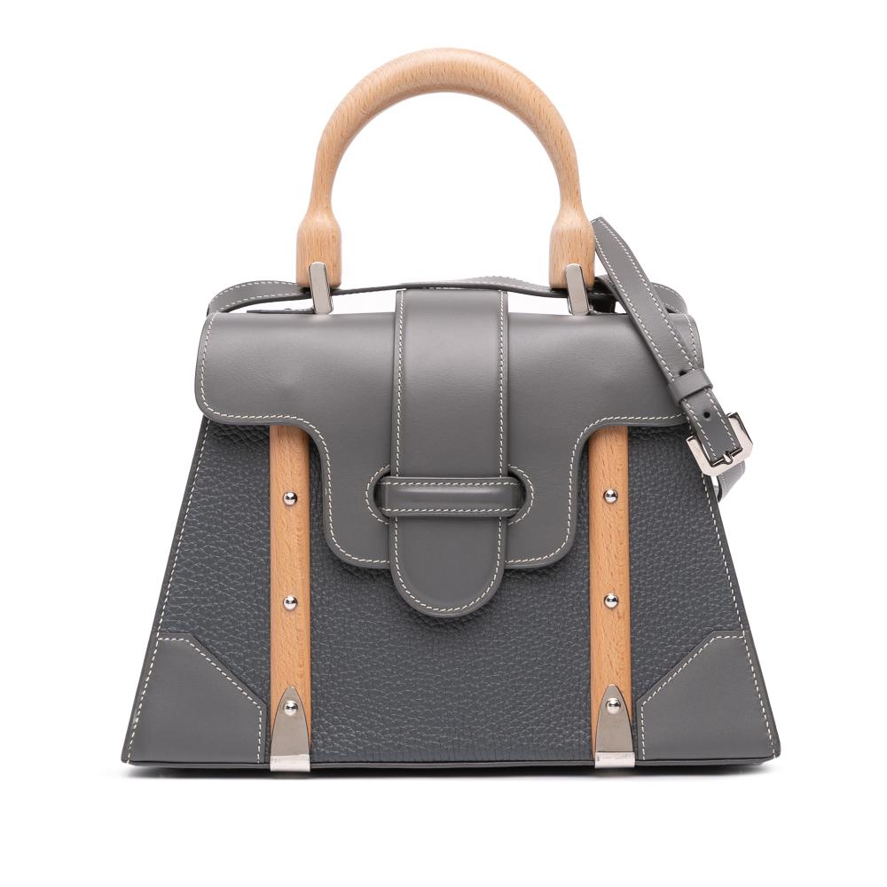 Goyard AB Goyard Gray Calf Leather Saigon Structured MM France