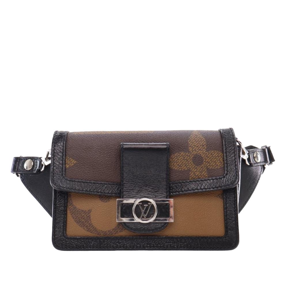 Louis Vuitton AB Louis Vuitton Brown Monogram Canvas Fabric Monogram Giant Reverse Dauphine France