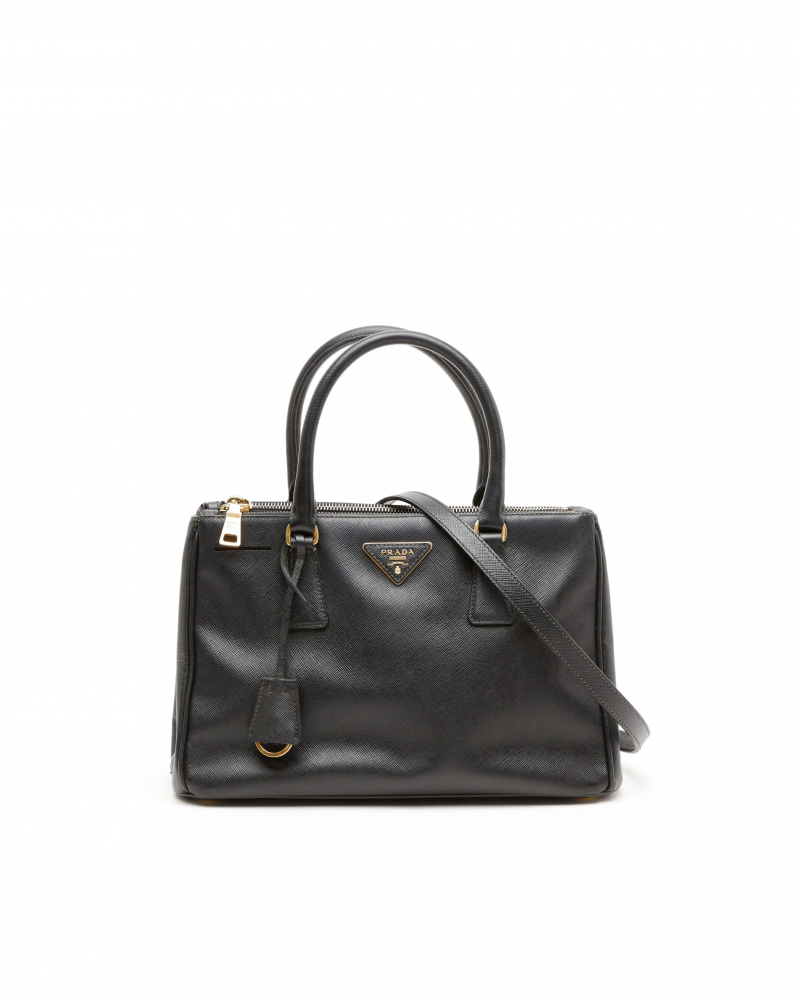 Prada Medium Saffiano Lux Galleria Double Zip Bag