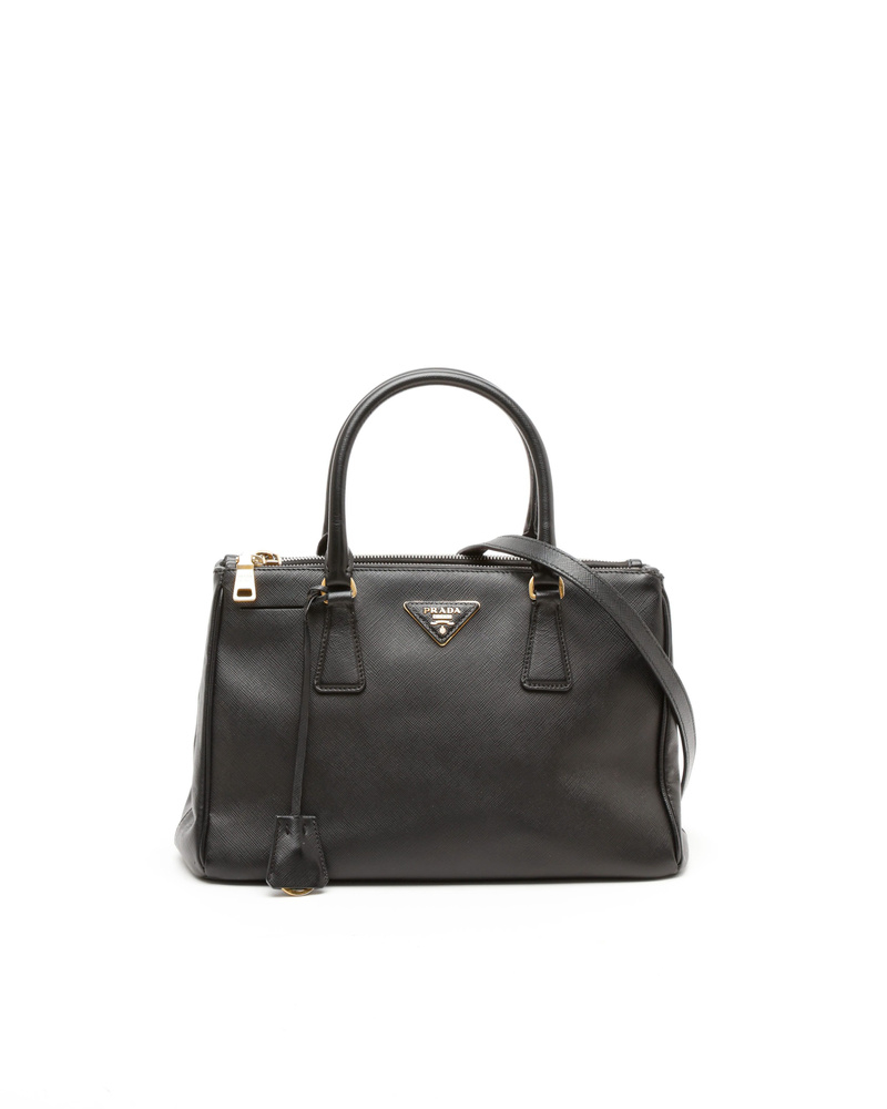 Prada Saffiano Lux Galleria Double Zip Bag