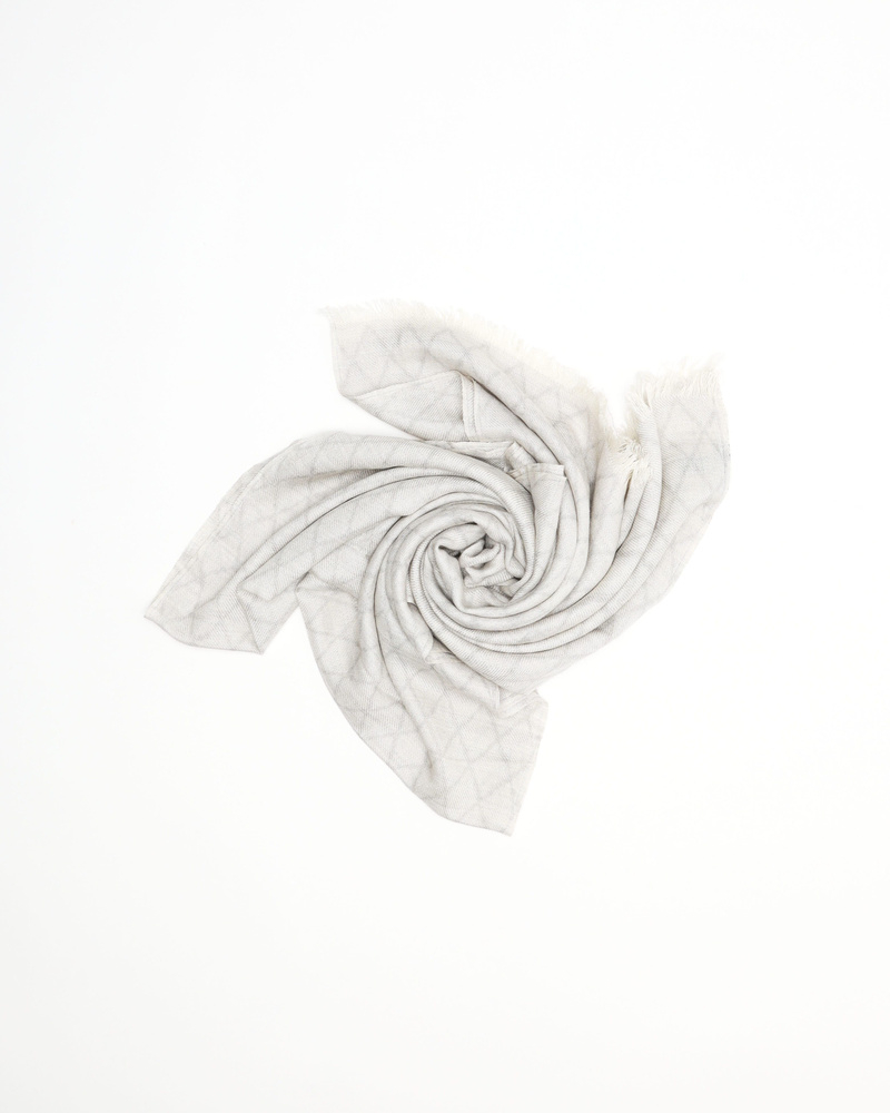 Chanel Camelia Cashmere Silk Scarf