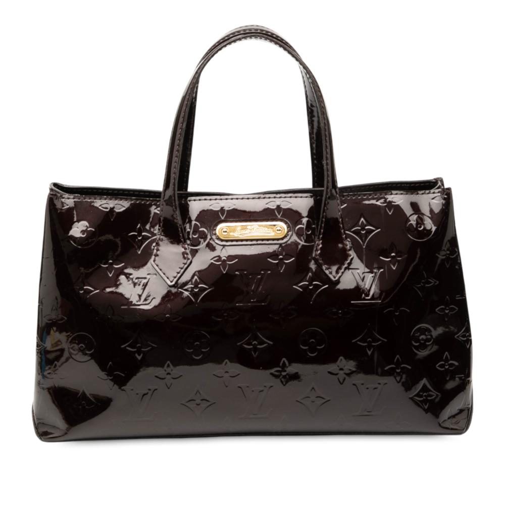 Louis Vuitton B Louis Vuitton Purple Vernis Leather Leather Monogram Vernis Wilshire PM France