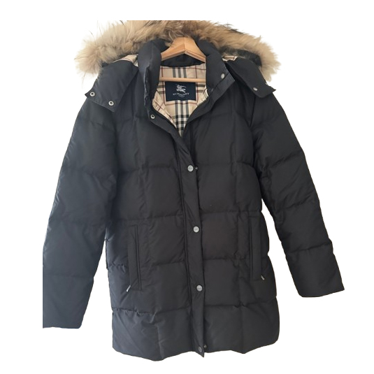 Burberry Daunenjacke mit Fellkragen