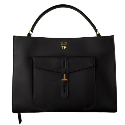 Tom Ford Hollywood Lether T Twist Medium Top Handle Bag
