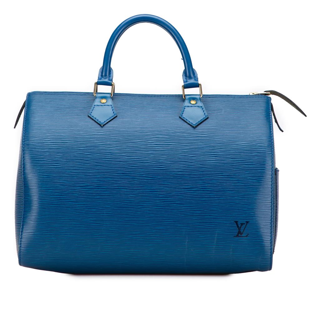 Louis Vuitton B Louis Vuitton Blue Epi Leather Leather Epi Speedy 30 France