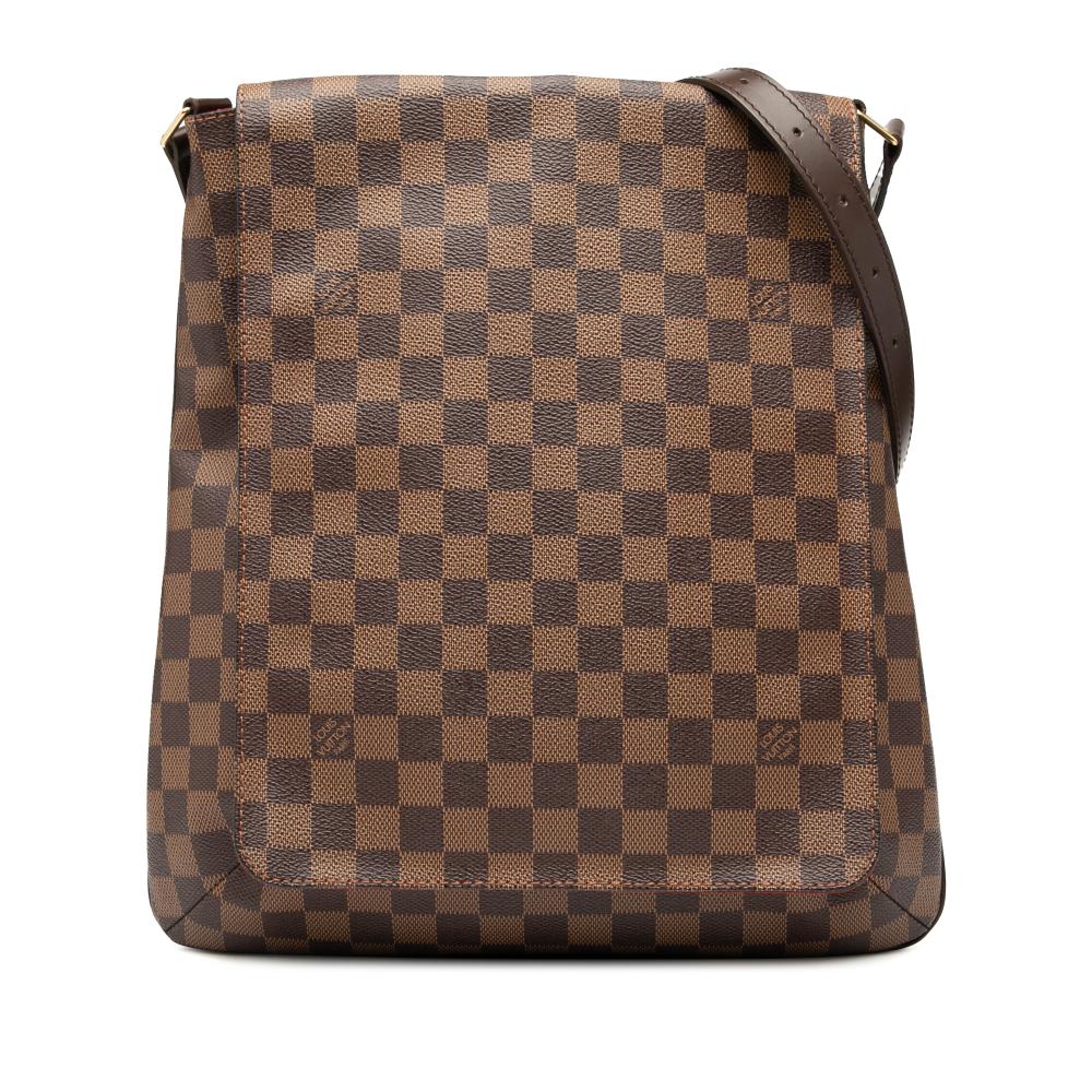 Louis Vuitton B Louis Vuitton Brown Damier Canvas Fabric Damier Ebene Musette Salsa GM France