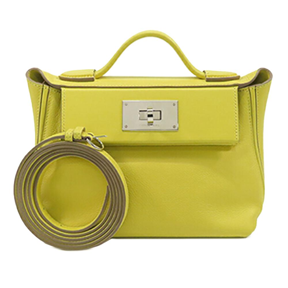 Hermès AB Hermès Yellow Calf Leather Evercolor and Swift 24/24 21 France