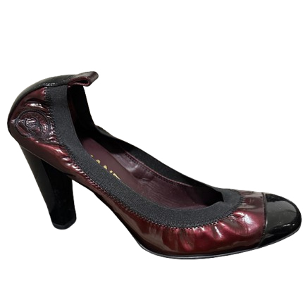 Chanel Heels in Burgundy