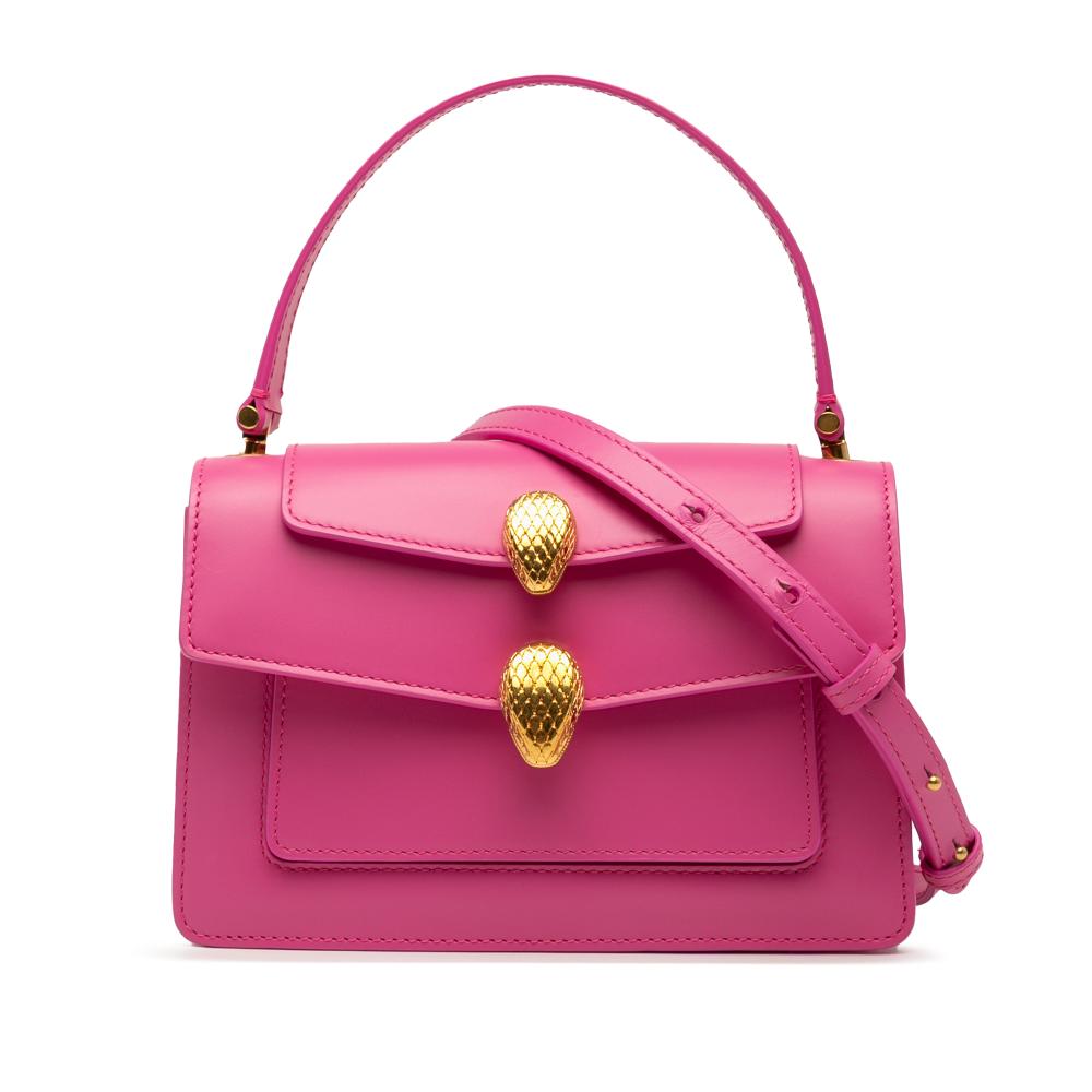 Bvlgari AB Bvlgari Pink Calf Leather Alexander Wang Serpenti Convertible Bag Italy