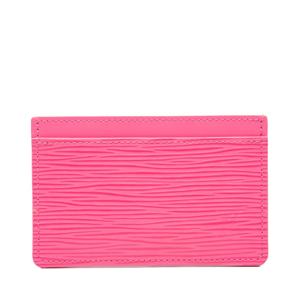 Louis Vuitton AB Louis Vuitton Pink Epi Leather Leather Card Holder Spain