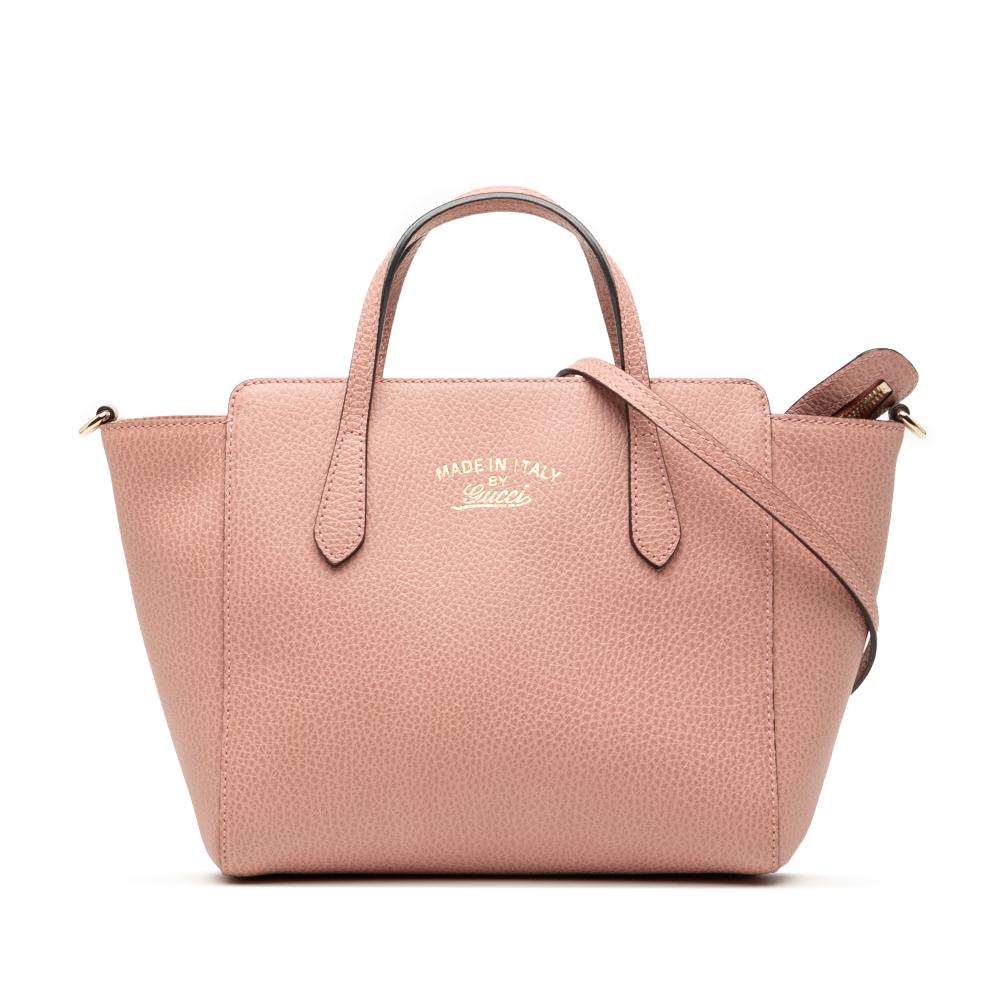 Gucci AB Gucci Pink Calf Leather Mini Swing Satchel Italy