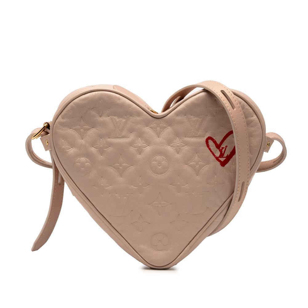 Louis Vuitton Pink Monogram Embossed Lambskin Fall In Love Sac Coeur Italy