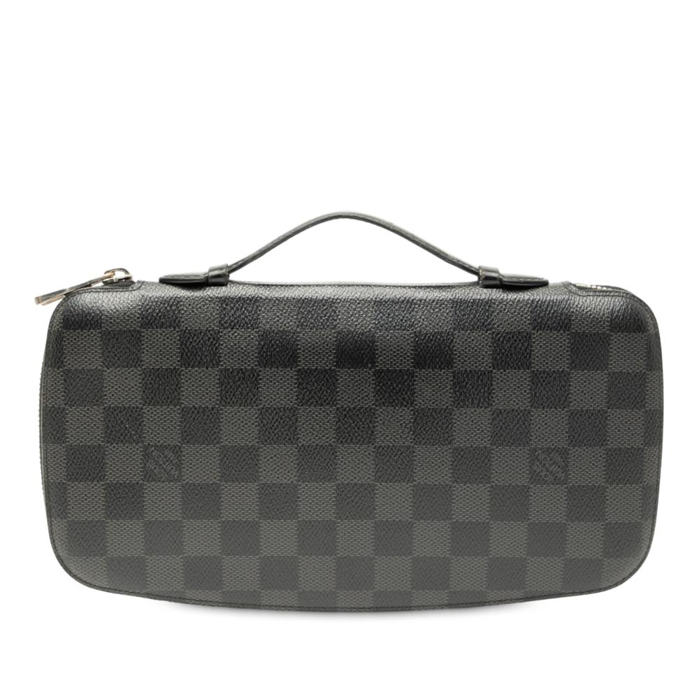 Louis Vuitton B Louis Vuitton Black Damier Canvas Fabric Damier Graphite Atoll Organizer France