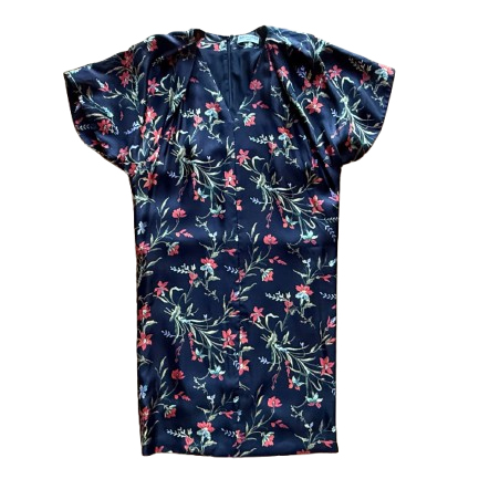 Balenciaga Robe en soie à fleurs