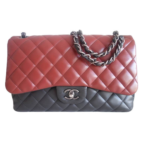 Chanel Classique tricolor bag