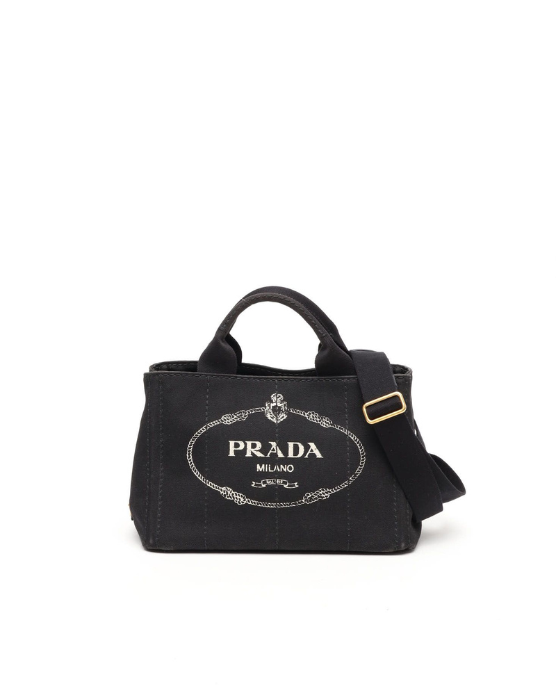 Prada Small Canapa Tote Bag