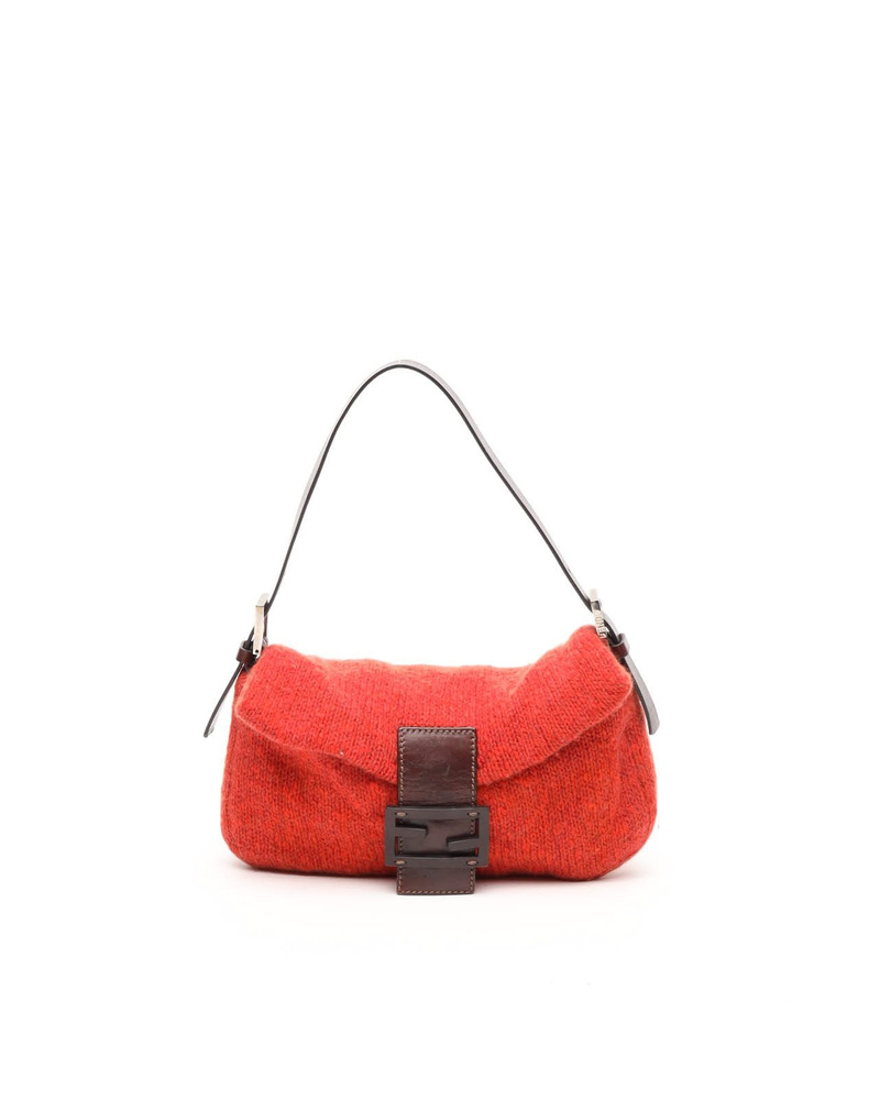 Fendi Wool Baguette Bag