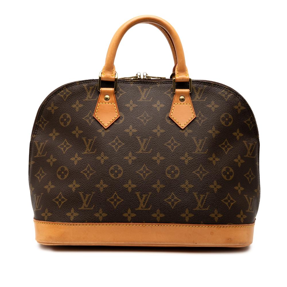 Louis Vuitton B Louis Vuitton Brown Monogram Canvas Fabric Monogram Alma PM France