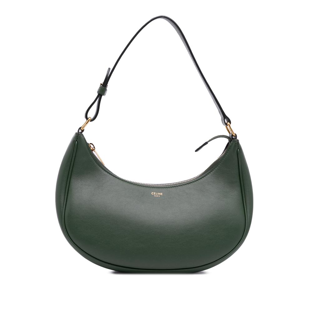Celine AB Celine Green Dark Green Calf Leather Ava Shoulder Bag Italy