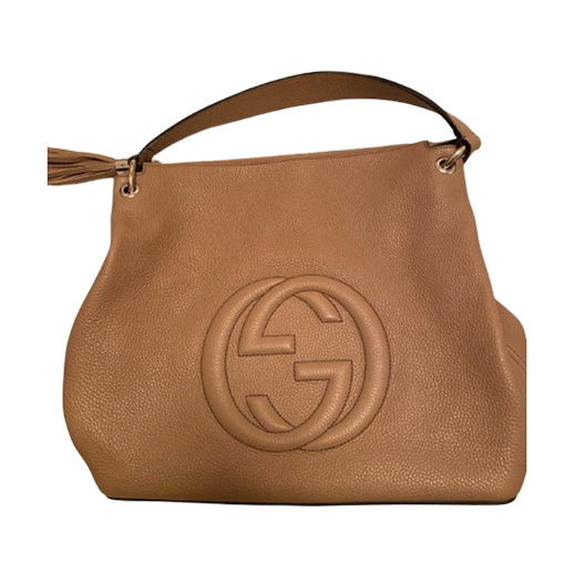 Gucci Soho Tassel Hobo Bag Beige