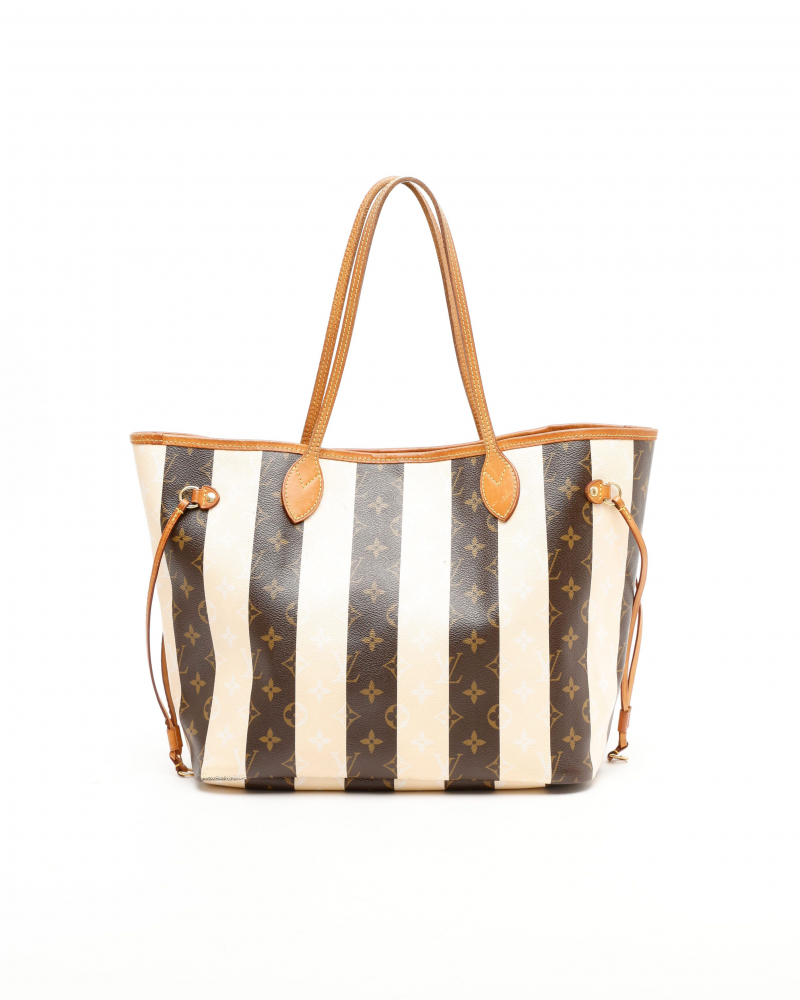 Louis Vuitton Monogram Rayures Neverfull MM Bag
