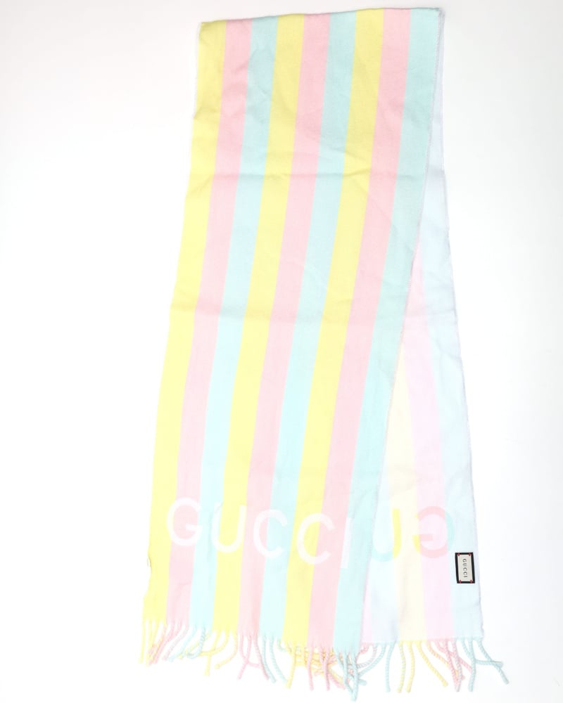 Gucci Logo Wool Scarf
