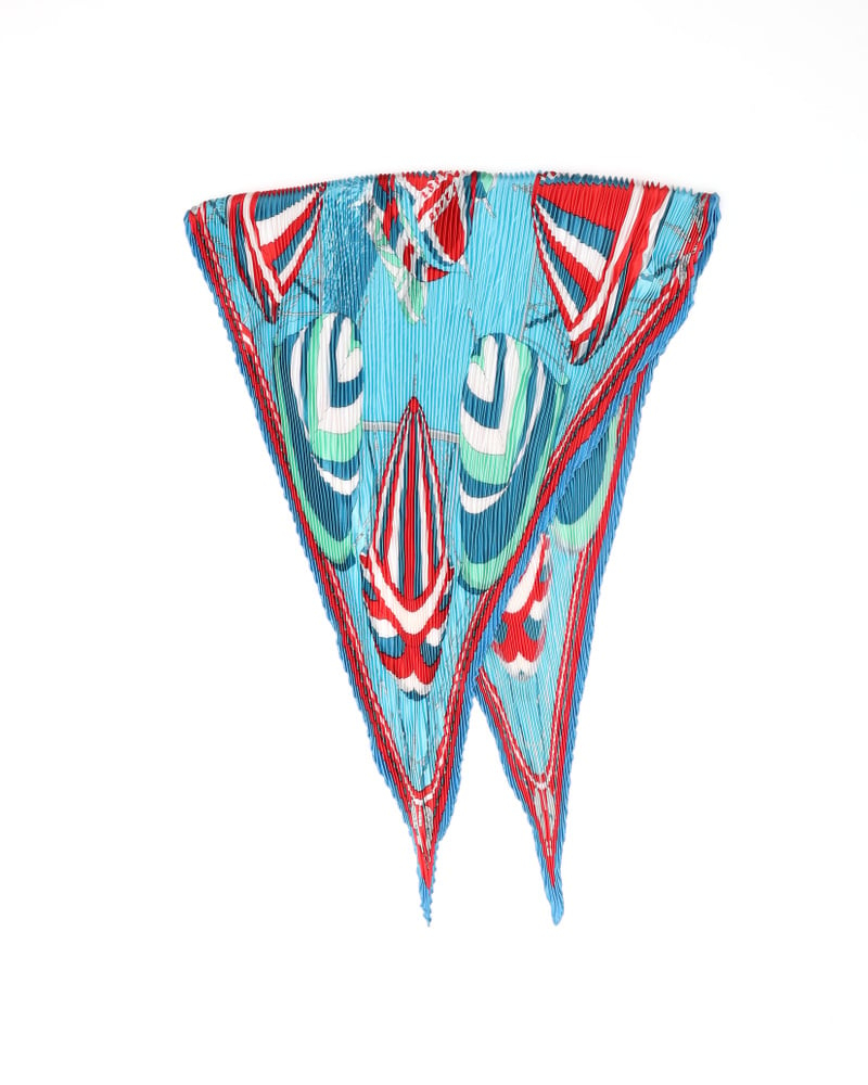 Hermès 140 Pleated Silk Scarf