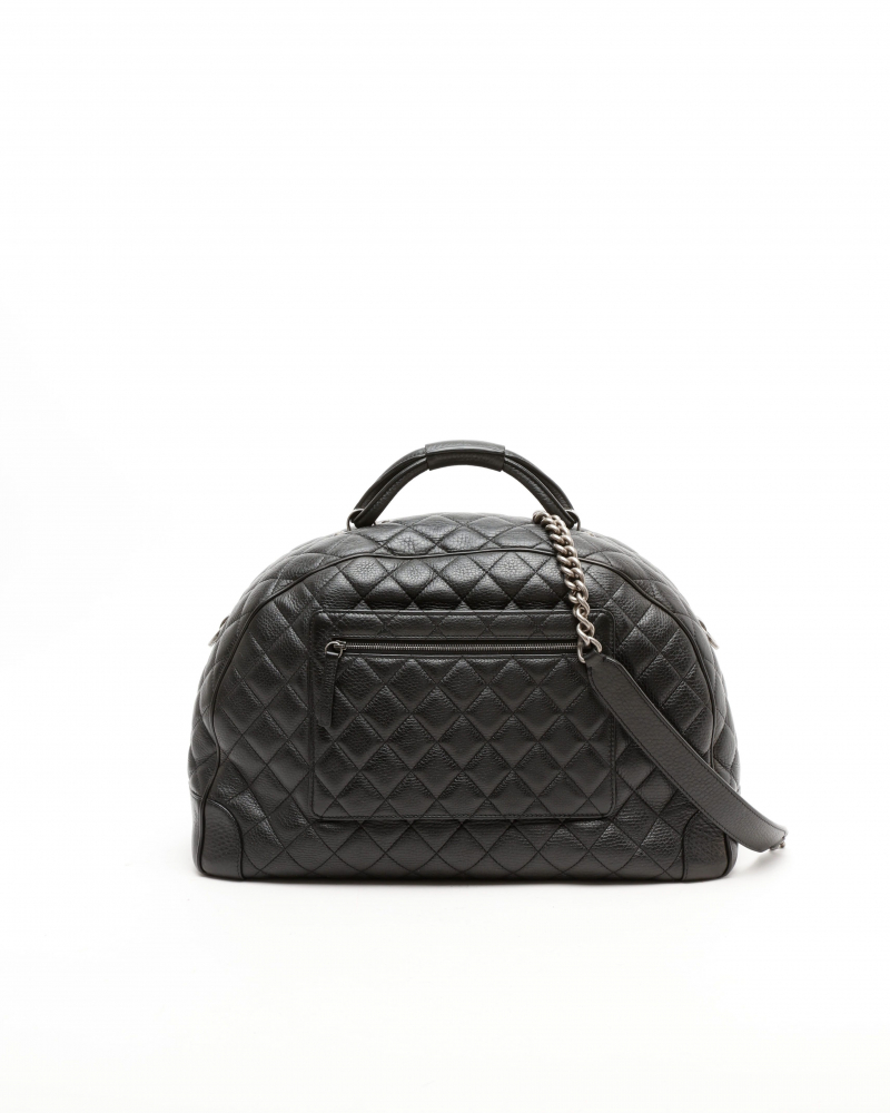 Chanel Caviar Airlines Round Trip Bowling Weekend Bag