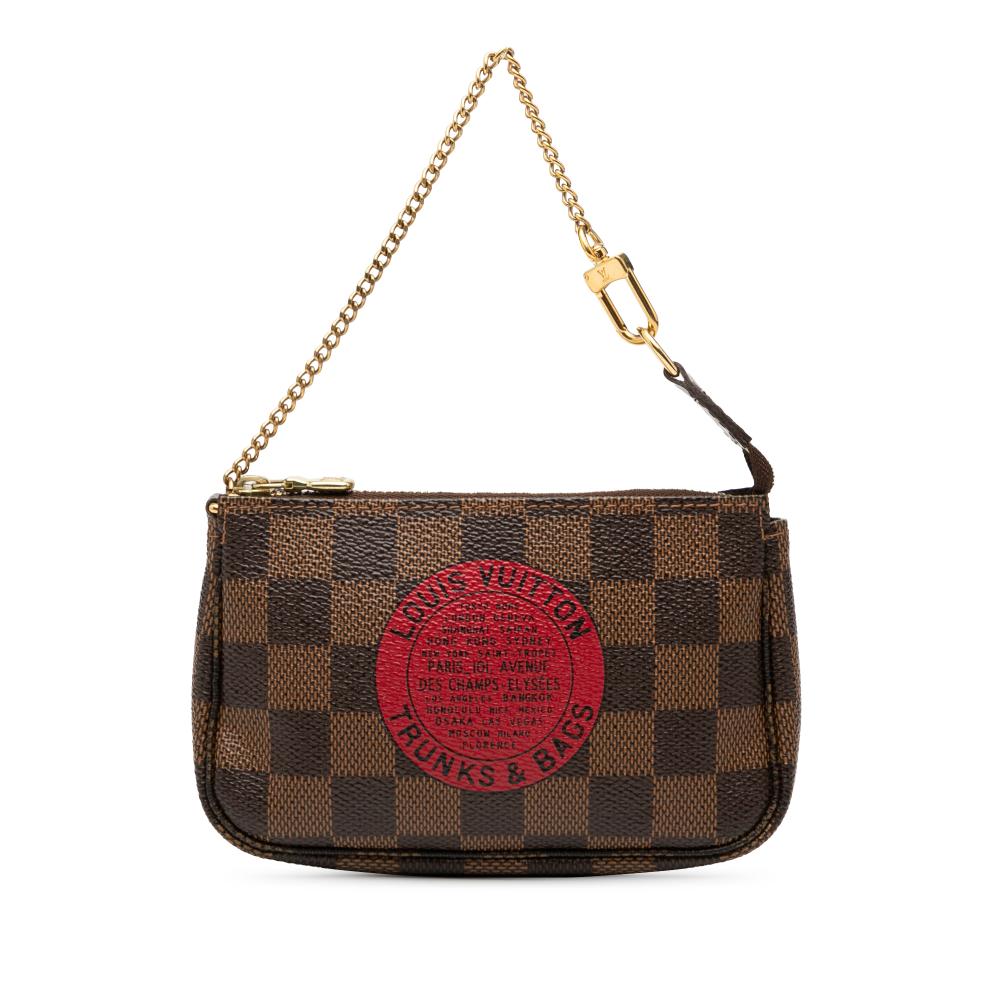 Louis Vuitton Brown Damier Ebene Trunks and Bags Mini Pochette Accessoires France