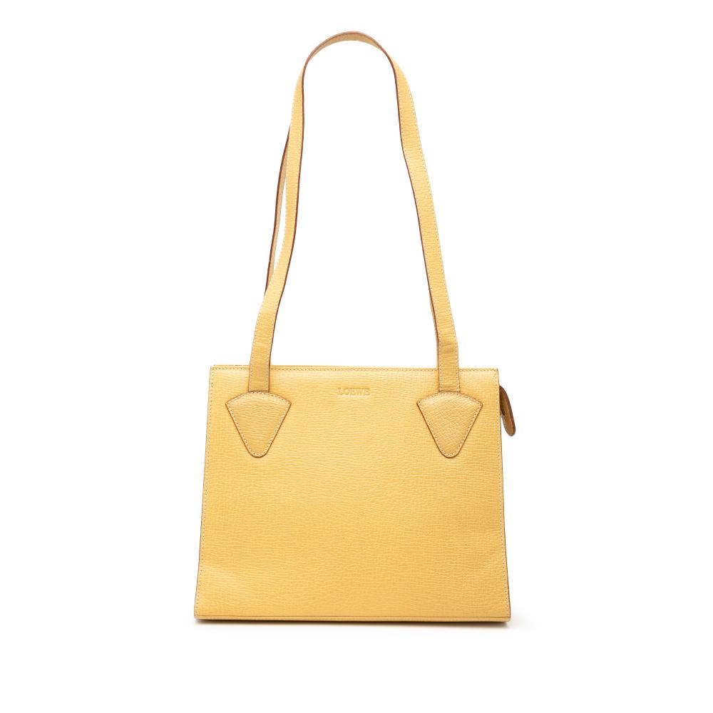 Loewe B LOEWE Yellow Calf Leather Tote Italy