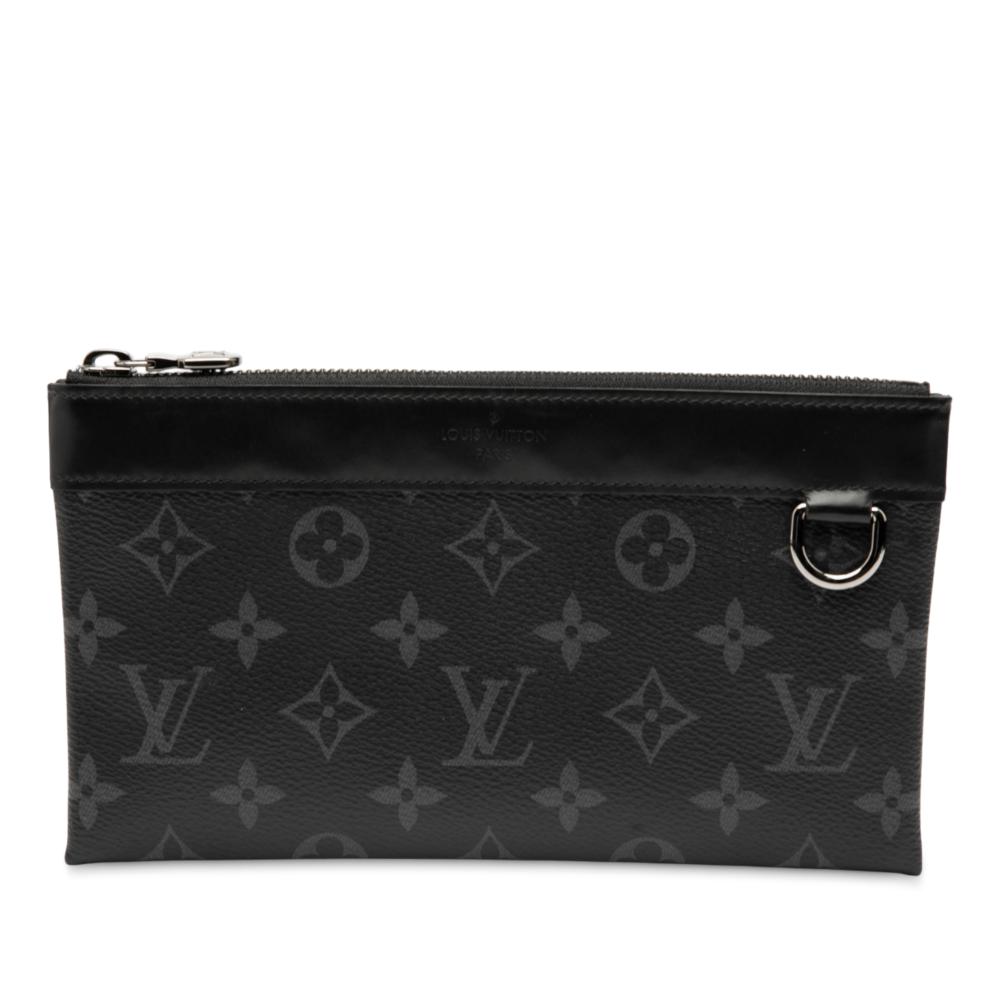 Louis Vuitton B Louis Vuitton Black Monogram Canvas Fabric Monogram Taigarama Pochette Discovery PM France
