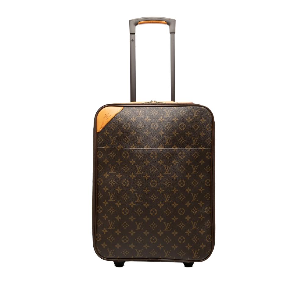 Louis Vuitton B Louis Vuitton Brown Monogram Canvas Fabric Monogram Pegase 45 France