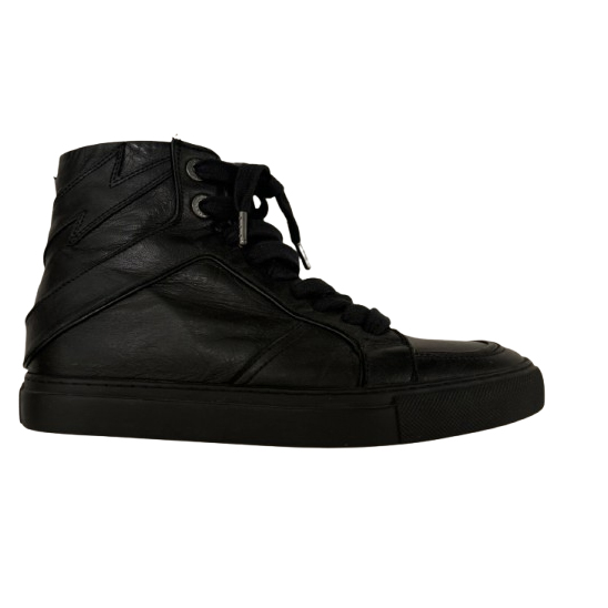 Zadig & Voltaire High Flash schwarze Turnschuhe