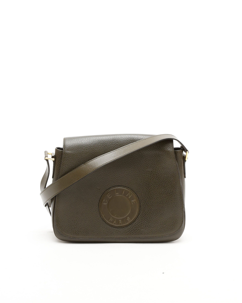 Celine Céline Circle Logo Crossbody Bag