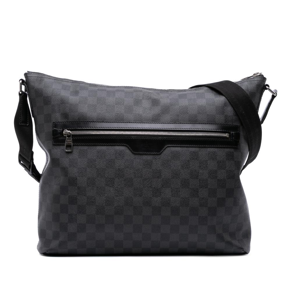 Louis Vuitton B Louis Vuitton Black Damier Canvas Fabric Damier Graphite Mick MM France