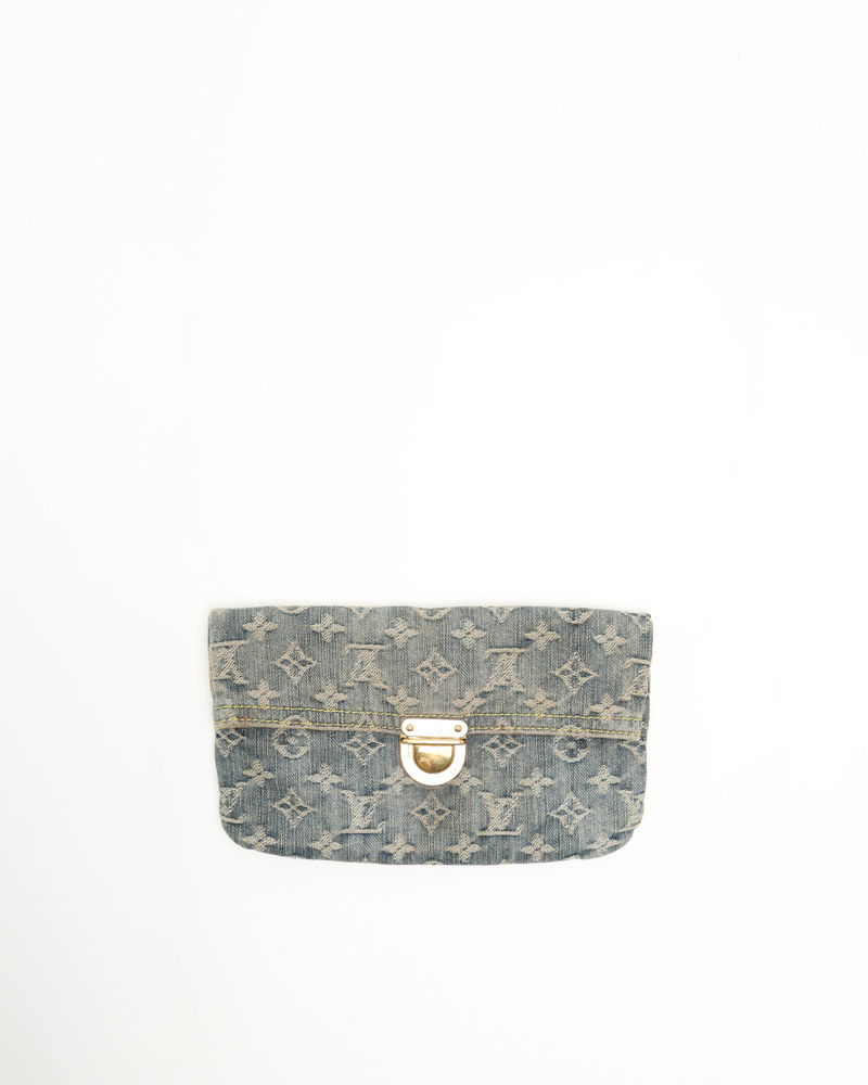 Louis Vuitton Monogram Denim Pratt Clutch