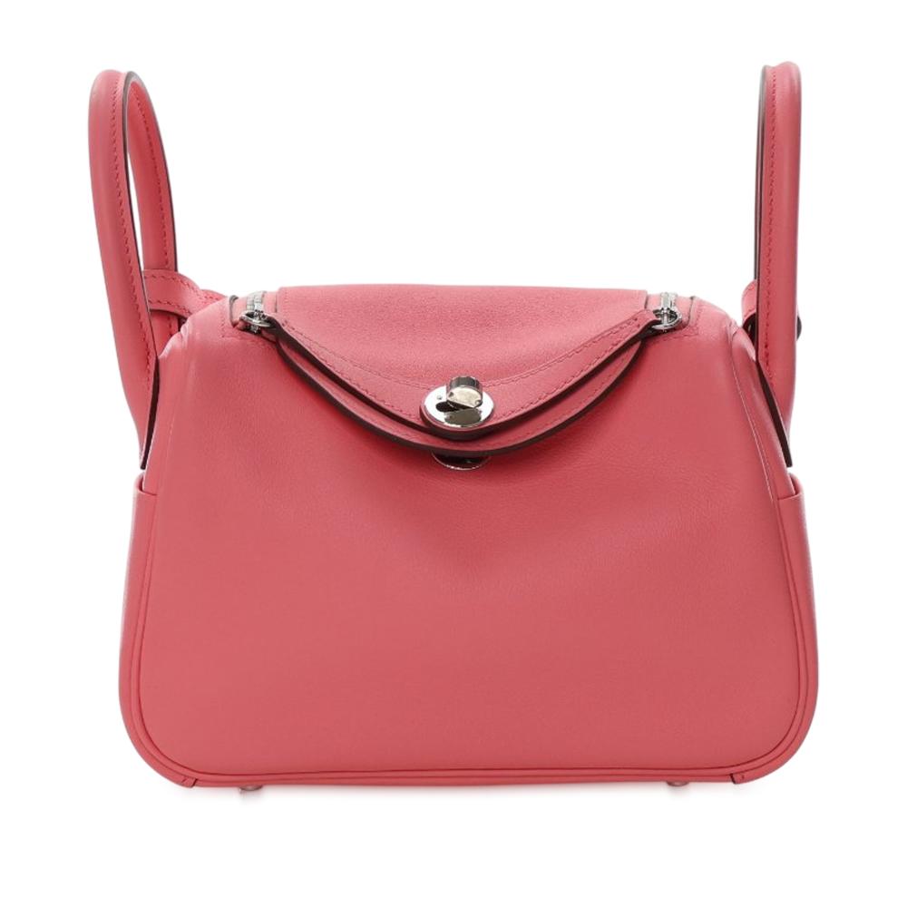 Hermès AB Hermès Pink Blush Calf Leather Mini Swift Lindy 20 France