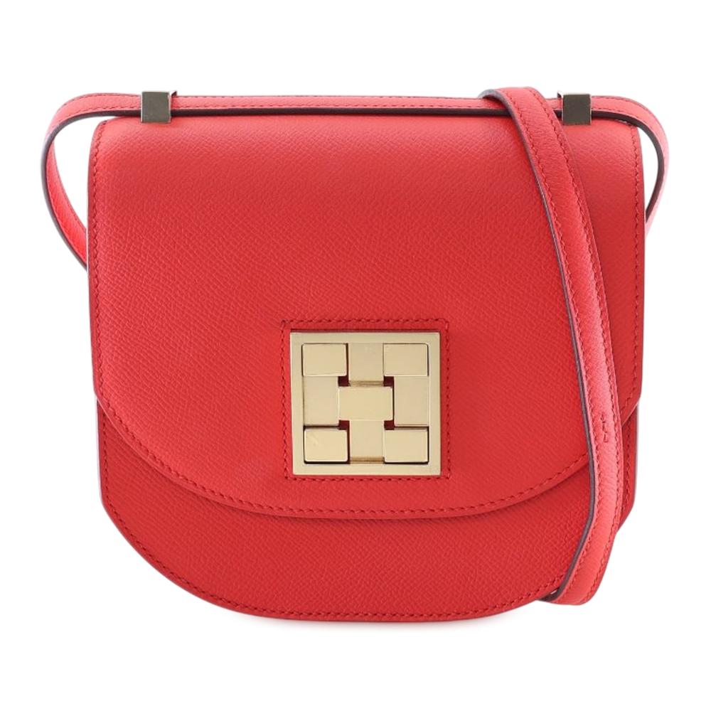 Hermès AB Hermès Red Calf Leather Epsom Mosaique Au 24 17 France