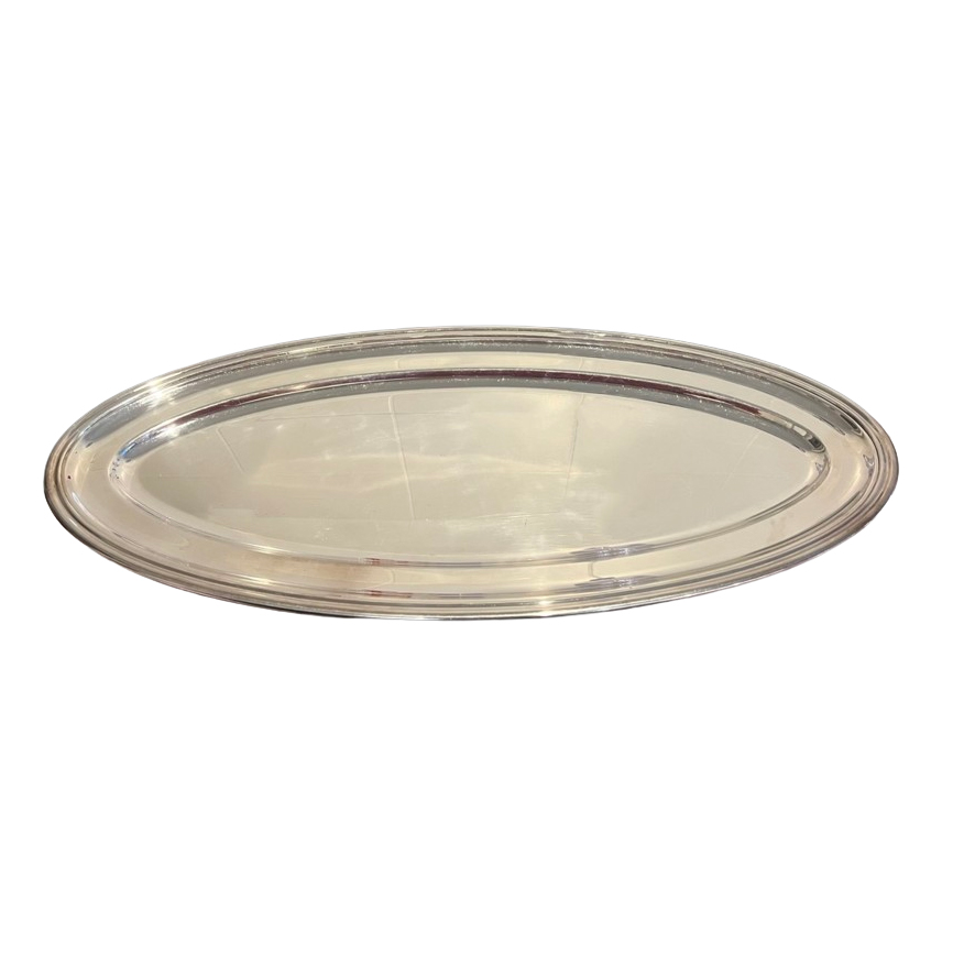 Non Signé / Unsigned Plat argenté