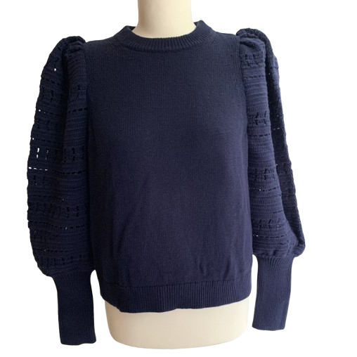 Sézane Pullover mit Puffärmeln