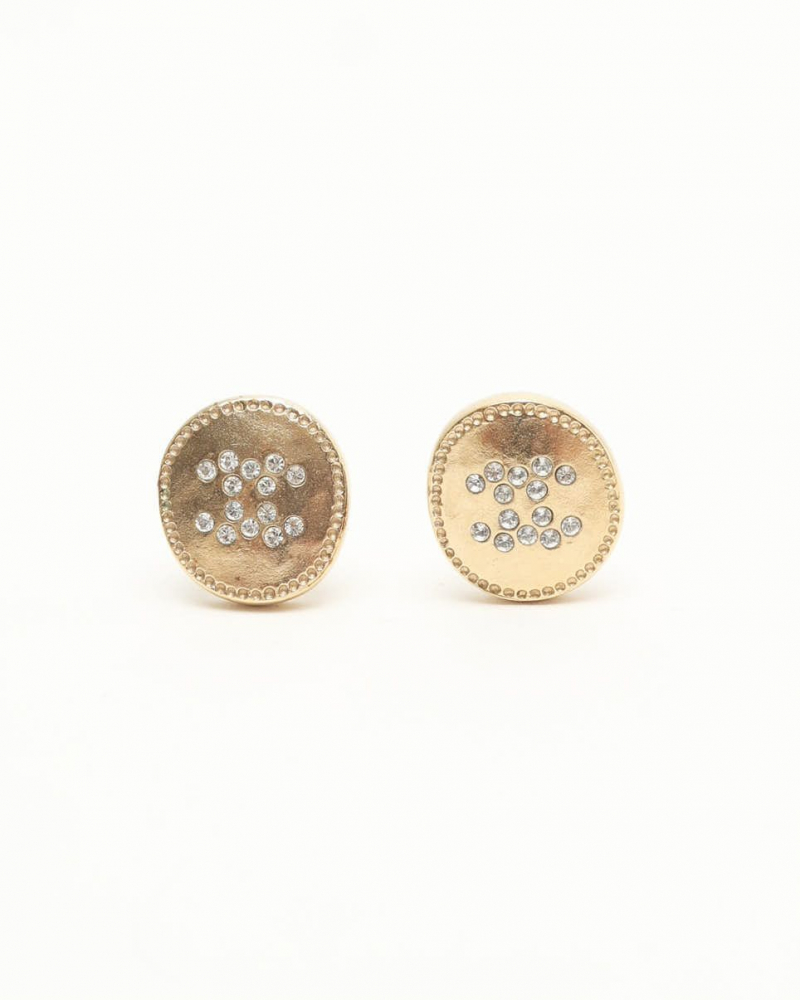 Chanel Coco Mark Rhinestone Earrings