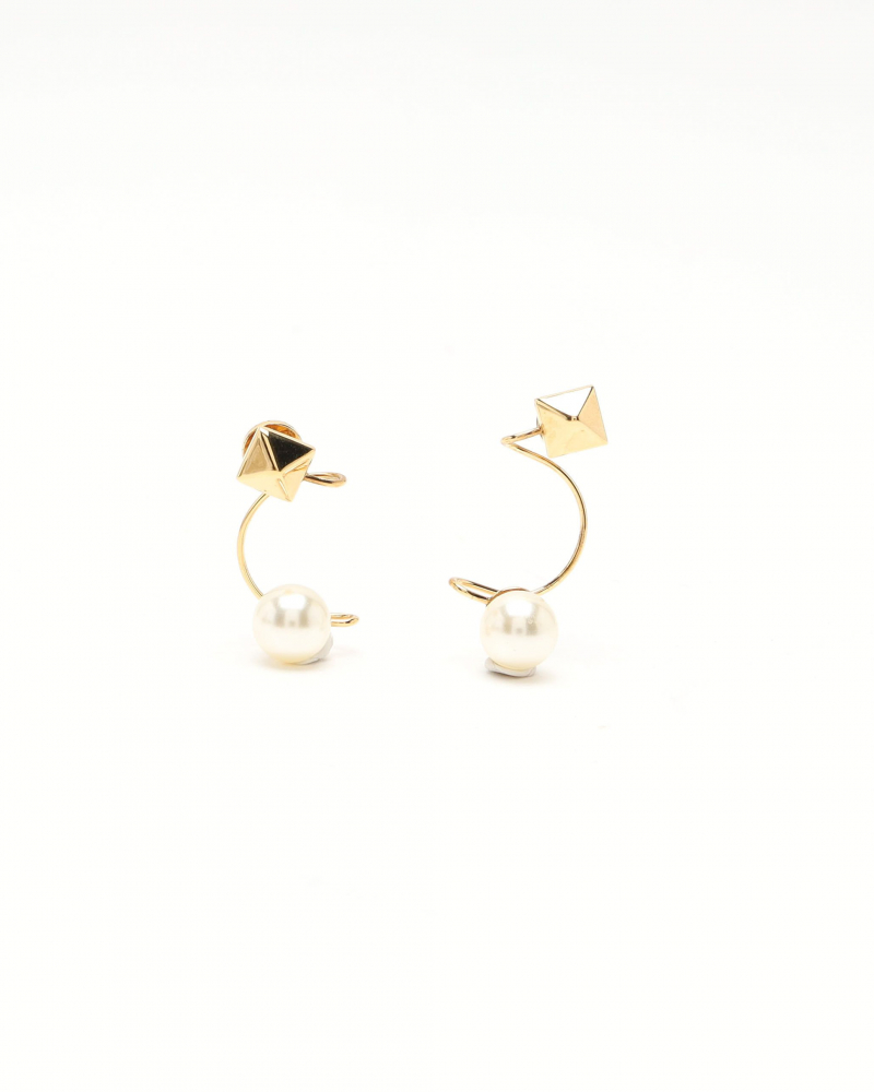 Valentino Pearl Rockstud Earrings