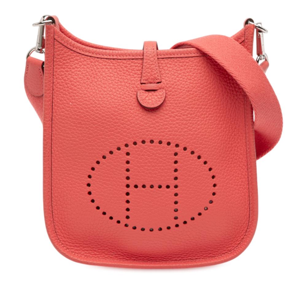 Hermès B Hermès Pink Blush Calf Leather Clemence Amazone Evelyne TPM 16 France