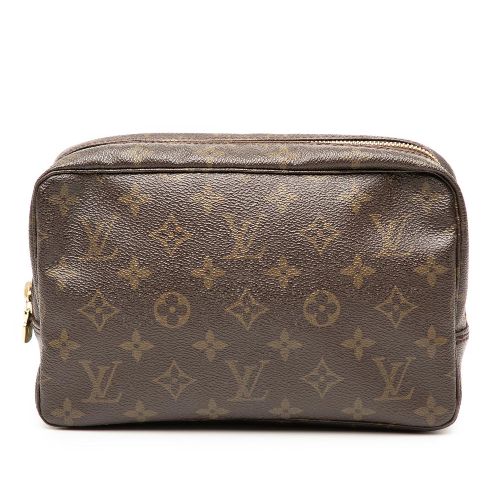 Louis Vuitton B Louis Vuitton Brown Monogram Canvas Fabric Monogram Trousse Toilette 23 France