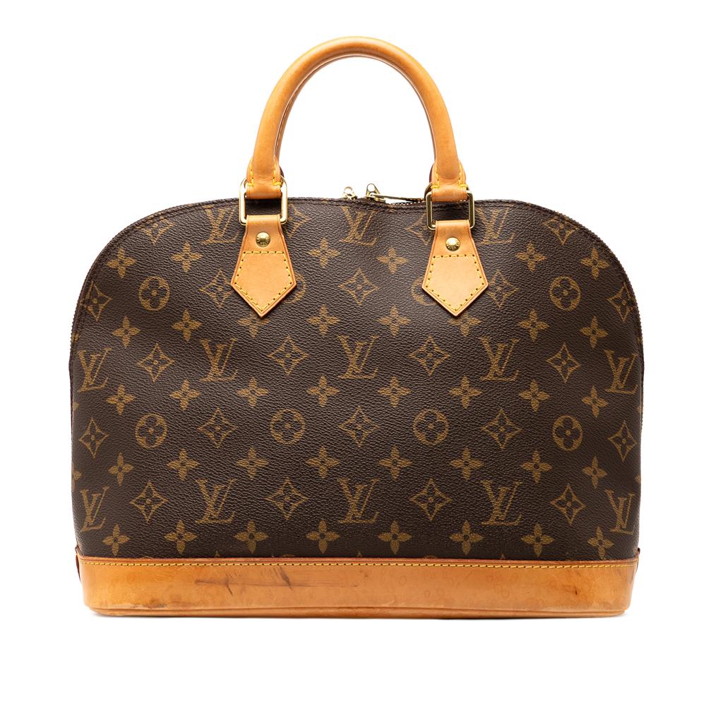 Louis Vuitton B Louis Vuitton Brown Monogram Canvas Fabric Monogram Alma PM France