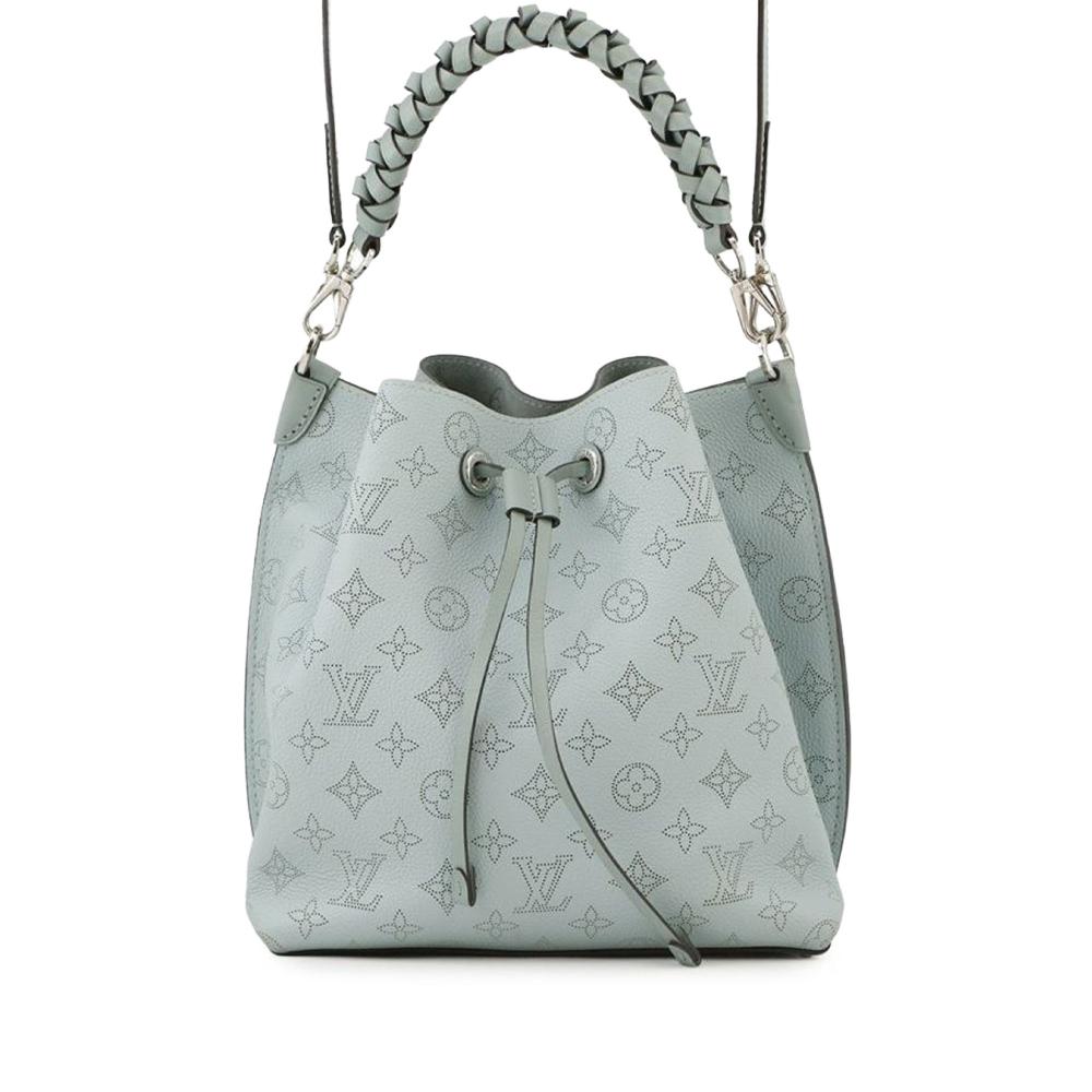 Louis Vuitton AB Louis Vuitton Blue Light Blue Calf Leather Monogram Mahina Muria France