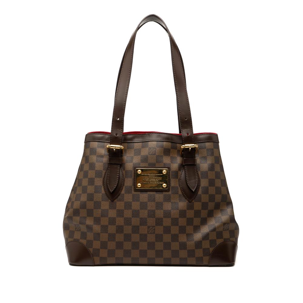 Louis Vuitton B Louis Vuitton Brown Damier Canvas Fabric Damier Ebene Hampstead MM France